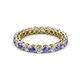 2 - Tiffany 2.80 mm Tanzanite and Diamond Eternity Band 