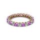 2 - Tiffany 2.80 mm Amethyst and Diamond Eternity Band 