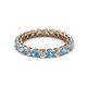 2 - Tiffany 2.80 mm Blue Topaz and Diamond Eternity Band 
