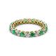 2 - Tiffany 2.80 mm Emerald and Diamond Eternity Band 