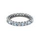 2 - Tiffany 2.80 mm Aquamarine and Diamond Eternity Band 