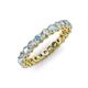 3 - Tiffany 2.80 mm Aquamarine and Diamond Eternity Band 