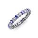 3 - Tiffany 2.80 mm Tanzanite and Diamond Eternity Band 