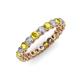 3 - Tiffany 2.80 mm Yellow Sapphire and Diamond Eternity Band 