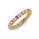 3 - Tiffany 2.80 mm Pink Tourmaline and Diamond Eternity Band 
