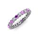 3 - Tiffany 2.80 mm Amethyst and Diamond Eternity Band 