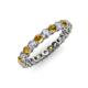3 - Tiffany 2.80 mm Citrine and Diamond Eternity Band 