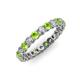 3 - Tiffany 2.80 mm Peridot and Diamond Eternity Band 