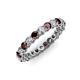 3 - Tiffany 2.80 mm Red Garnet and Diamond Eternity Band 