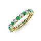 3 - Tiffany 2.80 mm Emerald and Diamond Eternity Band 