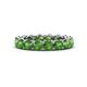 1 - Tiffany 3.80 mm Green Garnet Eternity Band 