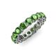 4 - Tiffany 3.80 mm Green Garnet Eternity Band 