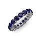 4 - Tiffany 3.80 mm Blue Sapphire Eternity Band 