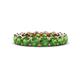 1 - Tiffany 3.80 mm Green Garnet Eternity Band 