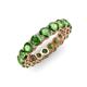 4 - Tiffany 3.80 mm Green Garnet Eternity Band 