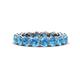 1 - Tiffany 3.80 mm Blue Topaz Eternity Band 