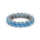 3 - Tiffany 3.80 mm Blue Topaz Eternity Band 
