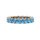 1 - Tiffany 3.80 mm Blue Topaz Eternity Band 