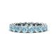 1 - Tiffany 3.80 mm Aquamarine Eternity Band 