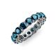 4 - Tiffany 3.80 mm Blue Diamond Eternity Band 