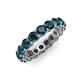 4 - Tiffany 3.80 mm London Blue Topaz Eternity Band 