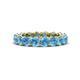 1 - Tiffany 3.80 mm Blue Topaz Eternity Band 