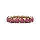 1 - Tiffany 3.80 mm Rhodolite Garnet Eternity Band 