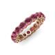 4 - Tiffany 3.80 mm Rhodolite Garnet Eternity Band 