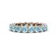 1 - Tiffany 3.80 mm Aquamarine Eternity Band 