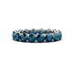 1 - Tiffany 3.80 mm Blue Diamond Eternity Band 