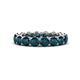 1 - Tiffany 3.80 mm London Blue Topaz Eternity Band 