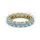 3 - Tiffany 3.80 mm Aquamarine Eternity Band 