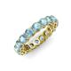4 - Tiffany 3.80 mm Aquamarine Eternity Band 
