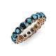 3 - Tiffany 3.80 mm Blue Diamond Eternity Band 