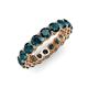 4 - Tiffany 3.80 mm London Blue Topaz Eternity Band 