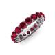 4 - Tiffany 3.80 mm Ruby Eternity Band 