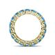 5 - Tiffany 3.80 mm Blue Topaz Eternity Band 