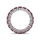 5 - Tiffany 3.80 mm Rhodolite Garnet Eternity Band 