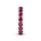 6 - Tiffany 3.80 mm Rhodolite Garnet Eternity Band 
