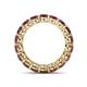 5 - Tiffany 3.80 mm Rhodolite Garnet Eternity Band 