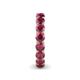 6 - Tiffany 3.80 mm Rhodolite Garnet Eternity Band 