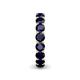 6 - Tiffany 3.80 mm Blue Sapphire Eternity Band 