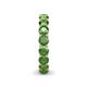 6 - Tiffany 3.80 mm Green Garnet Eternity Band 