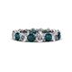 1 - Tiffany 3.80 mm London Blue Topaz and Diamond Eternity Band 