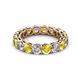 2 - Tiffany 3.80 mm Yellow Sapphire and Diamond Eternity Band 