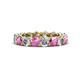 1 - Tiffany 3.80 mm Pink Sapphire and Diamond Eternity Band 