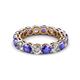 2 - Tiffany 3.80 mm Tanzanite and Diamond Eternity Band 