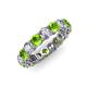 3 - Tiffany 3.80 mm Peridot and Diamond Eternity Band 