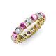 3 - Tiffany 3.80 mm Pink Sapphire and Diamond Eternity Band 