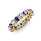 3 - Tiffany 3.80 mm Iolite and Diamond Eternity Band 
